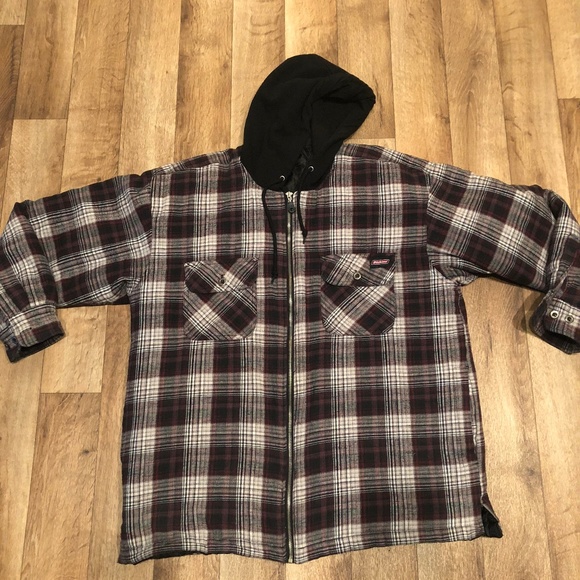 dickies flannel hoodie